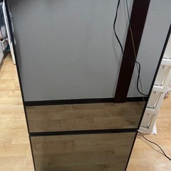 2ドア冷凍冷蔵庫ツインバードミラードア