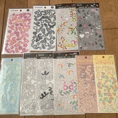 ファンシー　リボンシールなど