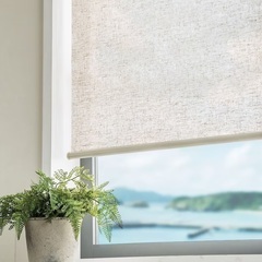 麻入りロールスクリーン(レプス 165X220)【ニトリ購入品】