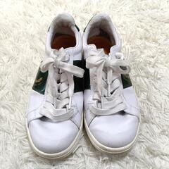 フレッドペリー FRED PERRY スニーカー レザー ローレルリース 白色 24.5cm レディースの画像