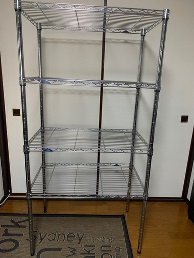 ドウシシャ/ルミナス/スチールラック/収納棚 幅75 4耐荷重135kg幅76×奥行46×高さ156.5cm