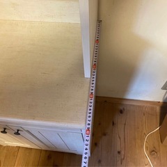  キャビネット 電話台 飾り台 引き出し 木製 花台　ニトリ　ホワイト　白　洋風　戸棚　収納棚の画像