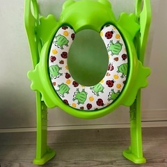 かえる柄　補助便座の画像