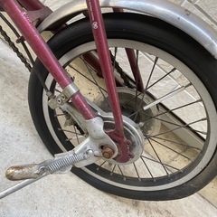 【パンク・ボロボロ】折り畳み自転車の画像