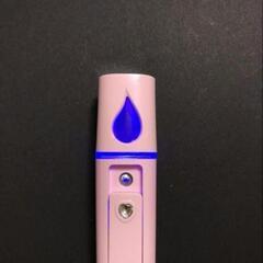 USB 充電式 ハンディ ミスト フェイス スチーマー　ピンクの画像