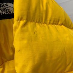 ザ ノースフェイス ヌプシダウンジャケット NORTH　FACE イエロー　メンズ　Mの画像
