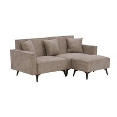 ソファー ソファ 3人掛け カウチソファー オットマン付き の画像