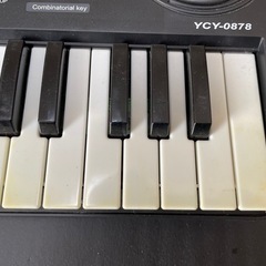 37鍵 電子キーボード ブラック エレクトロニック USBケーブルの画像
