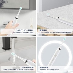 ⭐️新品⭐️LUYIHUAYAN電動歯ブラシ 音波歯ブラシ ソニック 替えブラシ 5本の画像