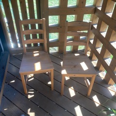 イケア　IKEA ダイニングチェア　ペアセット　木製　北欧風　