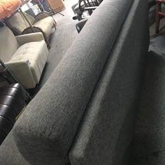 ソファー2人用　2人掛けソファー　ファブリック　布ソファー　グレーの画像