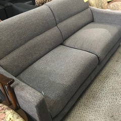 ソファー2人用　2人掛けソファー　ファブリック　布ソファー　グレー