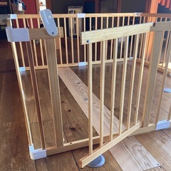 【お取引中】ベビーサークル　木製　　　の画像