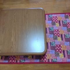 【商談中】こたつテーブル美品　KOIZUMI製　肌寒い季節に…ちぐら付き　10/16までの画像