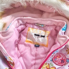 【受け渡し予定者決定】女の子 スノーウェア スノーブーツ 手袋 セット　　　の画像