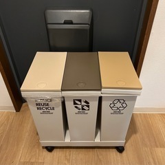 3分別ゴミ箱キャスター付き
