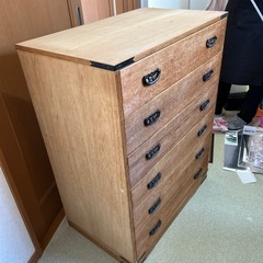 【受渡完了】白木の箪笥【中古】