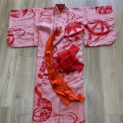 七五三用着物と小物の画像