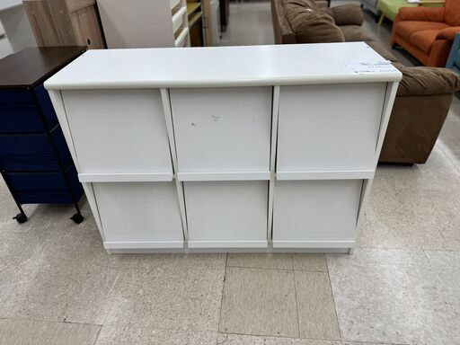 ★ジモティ割あり★  ディスプレイラック 白 H85.5×D40×W110.6 クリーニング済み TJ9070
