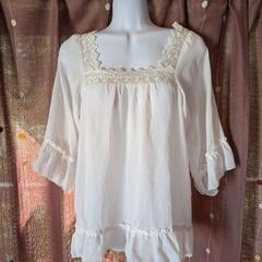 ESTACOT 七分袖　シャツM⑨