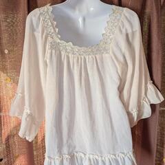 ESTACOT 七分袖　シャツM⑨の画像