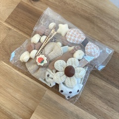 新品　子供用ヘアピン　15個セット　ホワイト系の画像