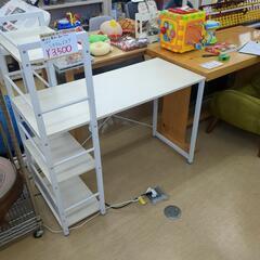 ニトリ☆システムデスク☆24年4月購入品、ホワイトカラー美品【浜村鹿野温泉ICから3分 買取本舗 宮本リサイクル 営業時間9～19時 定休日水曜のみ←連絡できませんm(_ _)m】の画像