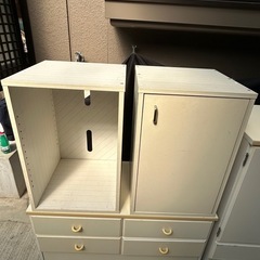 チェスト、カラーボックス5点セット
の画像