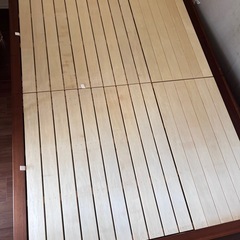 【無印良品】収納ベッド・ダブル・ウォールナット材の画像