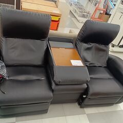 ★ジモティ割あり★電動ソファー ブラック H100×D90×W ...