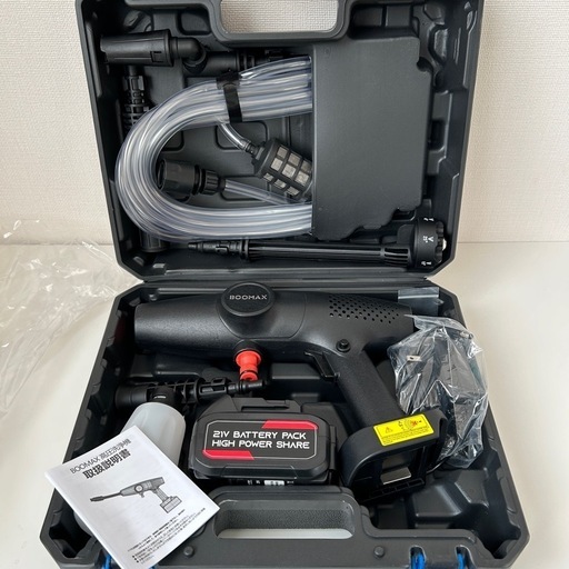 新品 2024初登場　高圧洗浄機 コードレス 充電式  20000mAh　BOOMAX