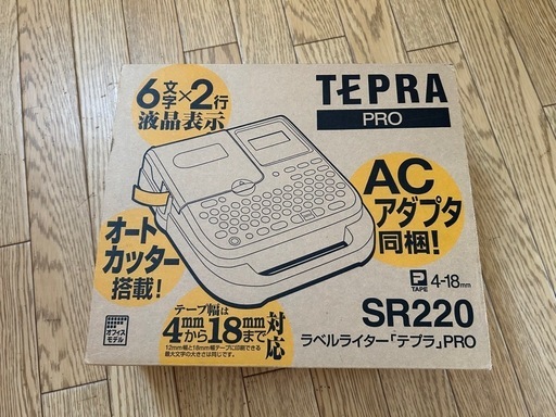キングジム KING JIM テプラ プロ TEPRA PRO SR220 ACアダプター付き 動作確認済 美品