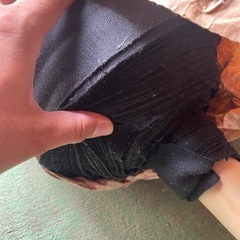 裁縫用 洋服生地 藤井整絨 黒い布  