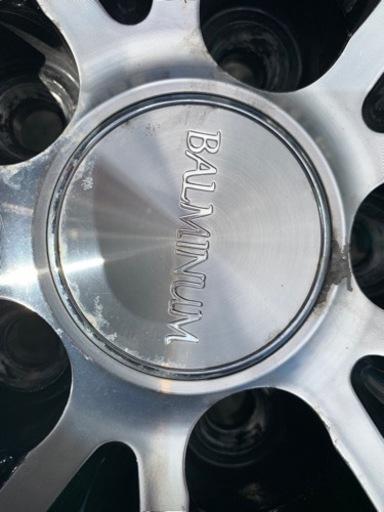 アルミホイール4本セット BALMINUM 16インチ 6.5j 5穴 pcd100 カローラツーリング 古いスタッドレスタイヤ
