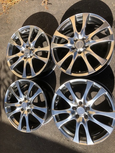 WORK STEEZ 　18インチ　7J+48　5穴114.3　4本セット　スティーズ　アスパ