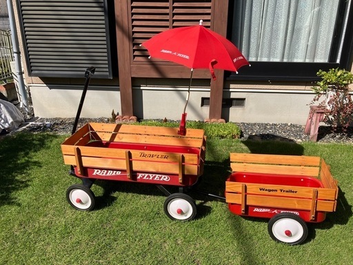 Radio Flyer ラジオフライヤー スチール ＆ ウッド ATW 木枠付 ワゴン アウトドア  子どもお出かけ キャンプ キッズ