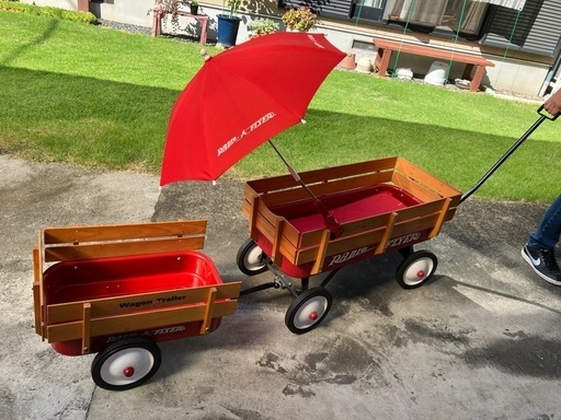 Radio Flyer ラジオフライヤー スチール ＆ ウッド ATW 木枠付 ワゴン アウトドア  子どもお出かけ キャンプ キッズ