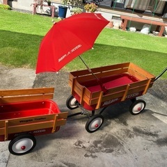 Radio Flyer ラジオフライヤー スチール ＆ ウッド ATW 木枠付 ワゴン アウトドア  子どもお出かけ キャンプ キッズの画像