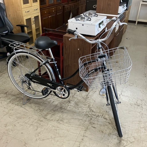 N2410-337　あさひ 自転車 カジュリースマート 26インチ 6段変速 ブレーキギア変速動作確認済み キズ汚れ有り 店頭では空気を入れることはできません。