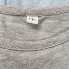 ☆女の子　Tシャツ　グレー　130の画像