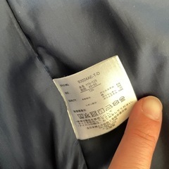 値下げします　格安　Chou Chou Mine ネイビー 中綿コート 120の画像