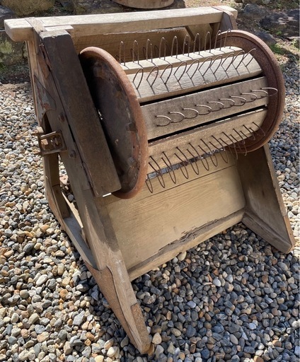 レトロ 足踏脱穀機