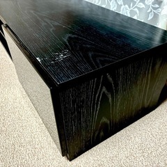テレビ台　横幅180cm 縦40cm ブラックの画像