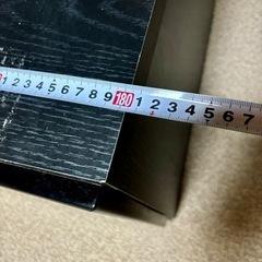 テレビ台　横幅180cm 縦40cm ブラックの画像