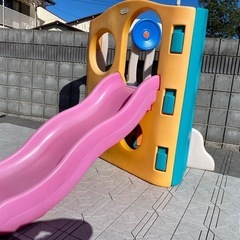 庭　遊具　滑り台