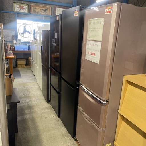 1・2・3ドア冷蔵庫　大量入荷