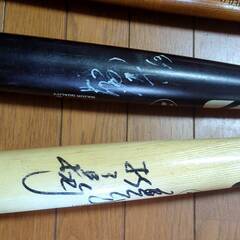 プロ野球選手使用　バット3本の画像