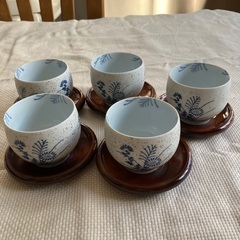湯呑みと茶托セット