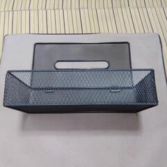 スチール製 BOXティッシュケース【美品】の画像