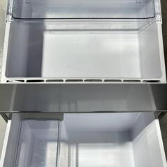 ★AQUA★AQR-27G 3D冷蔵庫 2018年 272L シルバー アクア キッチン グリップハンドル 生活家電 の画像